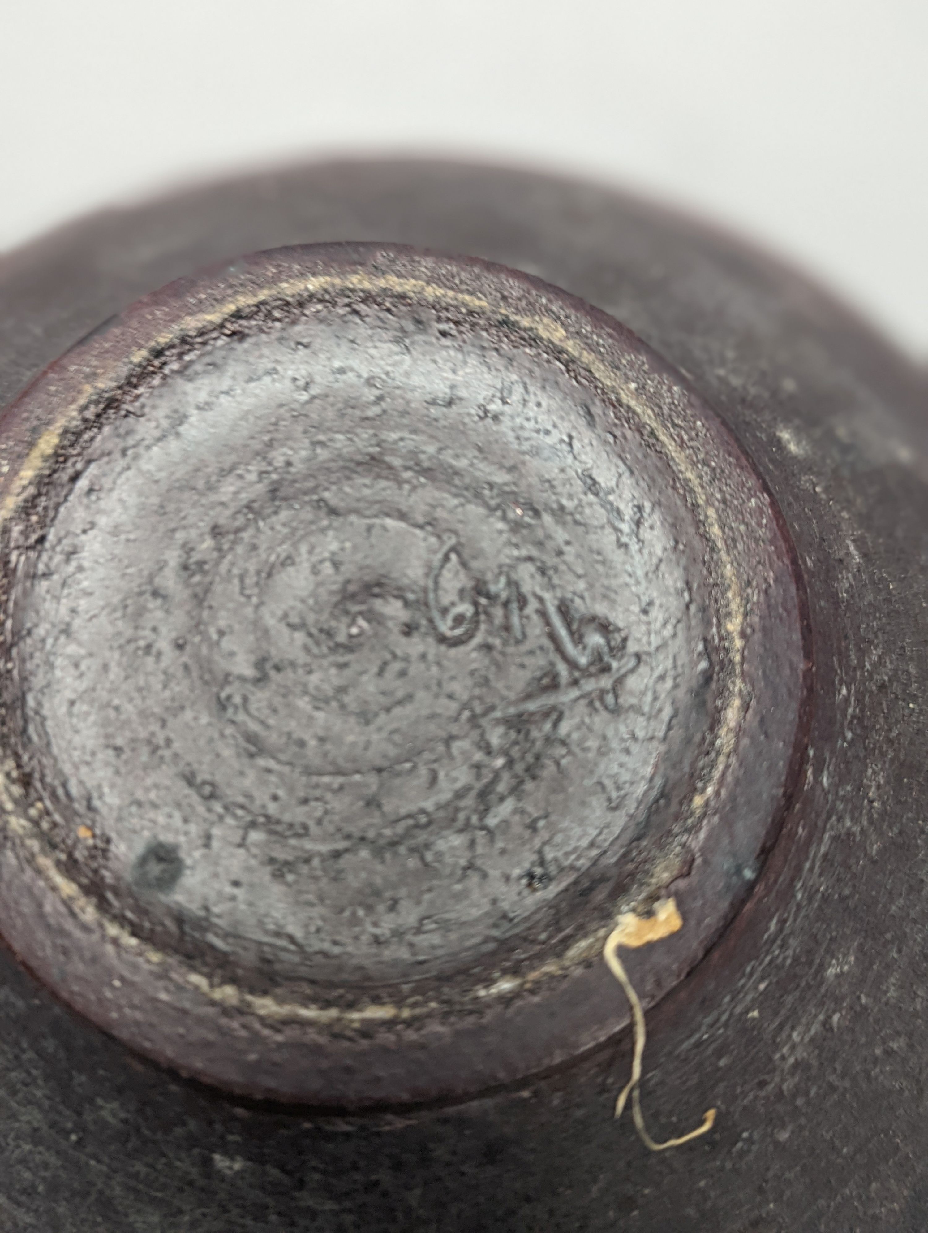 Attributed to Gwilyn Thomas, a studio pottery bowl. Diameter 31cm, incised mark and date ‘69’